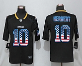 Nike Chargers 10 Herbert USA Flag Fashion Black Vapor Untouchable Limited Jersey,baseball caps,new era cap wholesale,wholesale hats